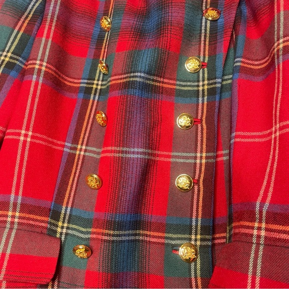 Ralph Lauren vintage 80s rare Tartan blazer size 10 - Picture 8 of 16